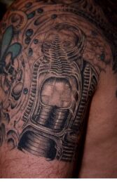back of my left upperarm: the SAMURAI by Johnny